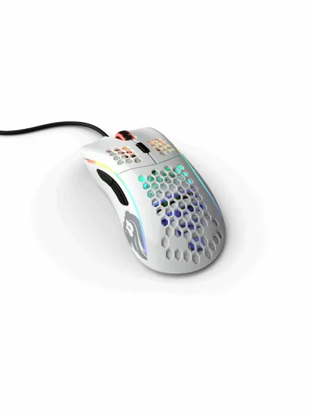 Glorious Model D - Glossy White - Gaming Mouse - Optical - 6 buttons - White with RGB-LED lighting
