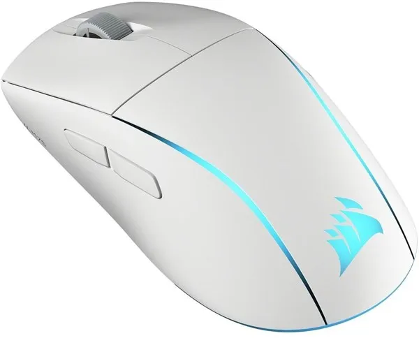Corsair M75 Lightweight RGB - Gaming Mouse - Optical - 6 buttons - White with RGB LED light